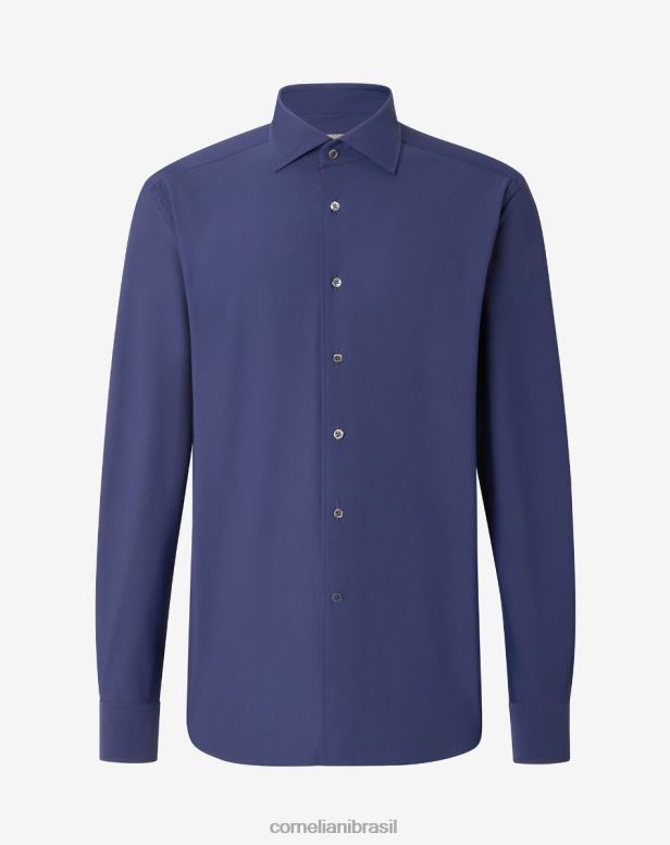 2200J232 homens Corneliani cinatraveltechshirt azul roupas